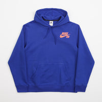 Nike SB Icon Logo Hoodie - Game Royal / Total Orange thumbnail