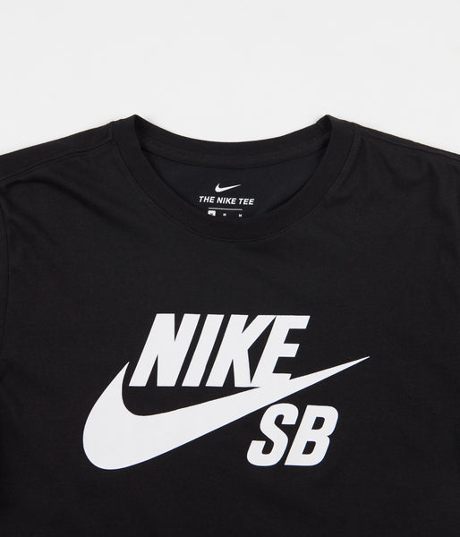 Nike SB Icon T-Shirt - Black / White | Flatspot