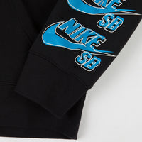 Nike SB Icon Triple Stack Pullover Hoodie - Black / Blue Stardust thumbnail