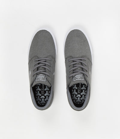 Nike SB Janoski Flyleather Shoes - Tumbled Grey / White - Tumbled Grey - White