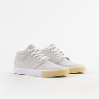 Nike SB Janoski Mid Remastered Shoes - White / White - Vast Grey - Gum Yellow thumbnail