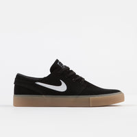 Nike SB Janoski Remastered Shoes - Black / White - Black - Gum Light Brown thumbnail