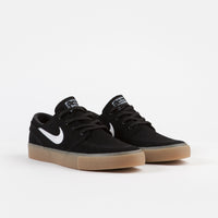 Nike SB Janoski Remastered Shoes - Black / White - Black - Gum Light Brown thumbnail