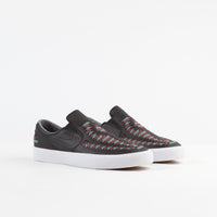 Nike SB Janoski Slip On Remastered Crafted Shoes - Black / Black - Bicoastal - Team Red thumbnail