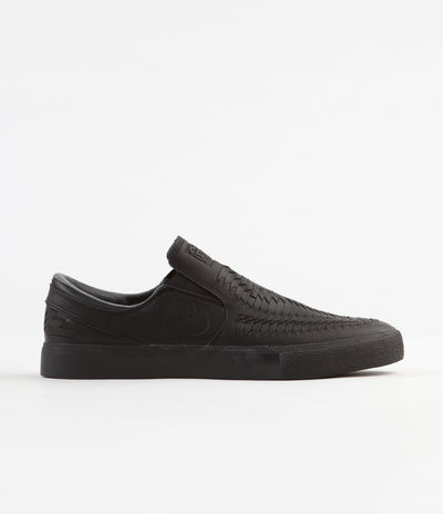 Nike SB Janoski Slip On Remastered Crafted Shoes - Black / Black - Black - Black