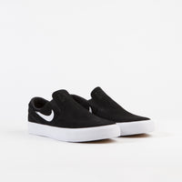 Nike SB Janoski Slip On Remastered Shoes - Black / White - White thumbnail