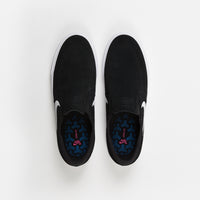 Nike SB Janoski Slip On Remastered Shoes - Black / White - White thumbnail