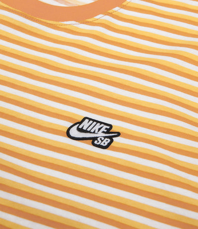 Nike SB Nike Stripe T-Shirt - White / Cinder Orange / White