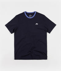 Nike SB Nordic Rib T-Shirt - Obsidian / Pacific Blue / White