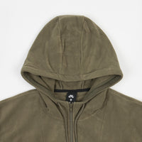 Nike SB Fleece Hoodie - Medium Olive / Medium Olive / Electro Orange thumbnail