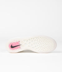 Nike SB Nyjah 3 Shoes - White / Black - Summit White - Hyper Pink