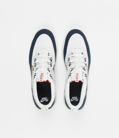 Nike SB Nyjah Free 2 Shoes - Obsidian / Club Gold - White - Obsidian