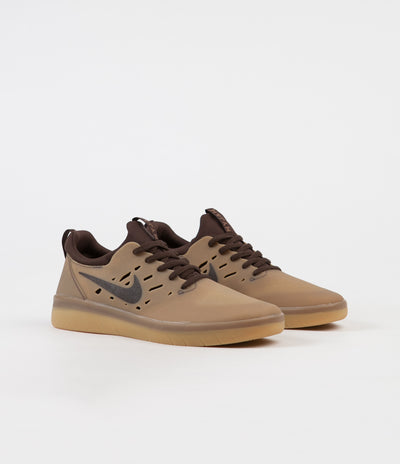 Nike SB Nyjah Free Shoes - Gum Dark Brown / Baroque Brown