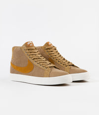 Nike SB Orange Label Blazer Mid 'Oski' Shoes - Muted Bronze