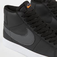 Nike SB Orange Label Blazer Mid Shoes - Black / Dark Grey - Black - White thumbnail