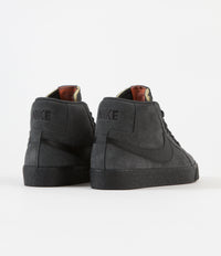 Nike SB Orange Label Blazer Mid Shoes - Dark Smoke Grey / Black