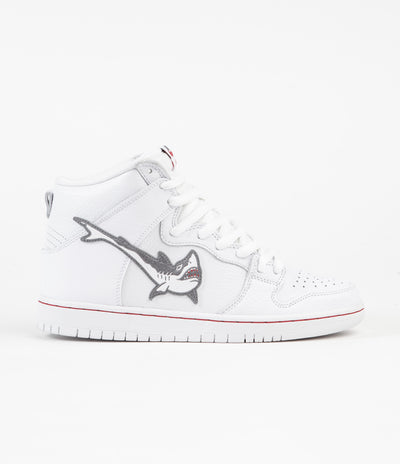 Nike SB Orange Label Dunk High Pro 'Oski' Shoes - White / Cool Grey - White - White