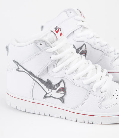 Nike SB Orange Label Dunk High Pro 'Oski' Shoes - White / Cool Grey - White - White