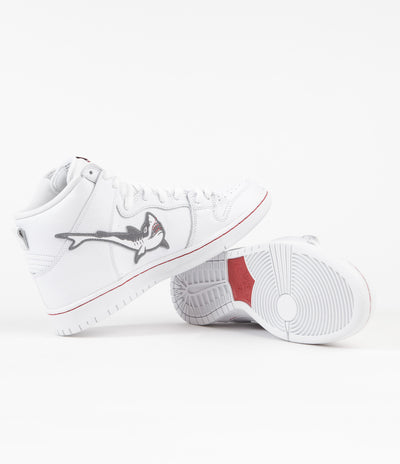 Nike SB Orange Label Dunk High Pro 'Oski' Shoes - White / Cool Grey - White - White