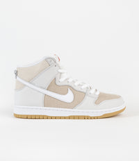 Nike SB Orange Label Dunk High Pro Shoes - Natural / White - Natural - Natural