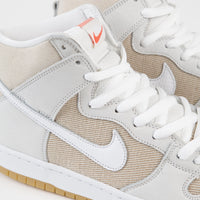 Nike SB Orange Label Dunk High Pro Shoes - Natural / White - Natural - Natural thumbnail