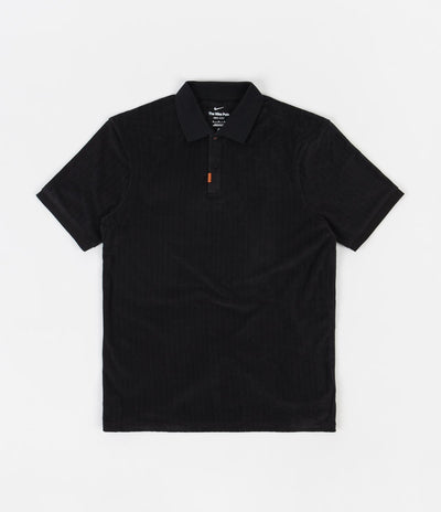 Nike SB Orange Label Polo Shirt - Black / Black