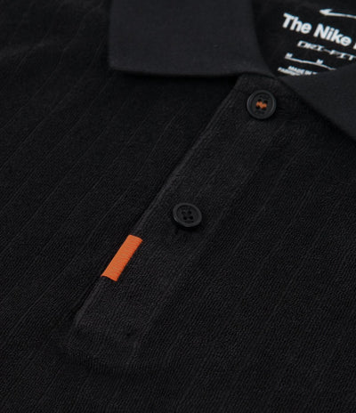 Nike SB Orange Label Polo Shirt - Black / Black