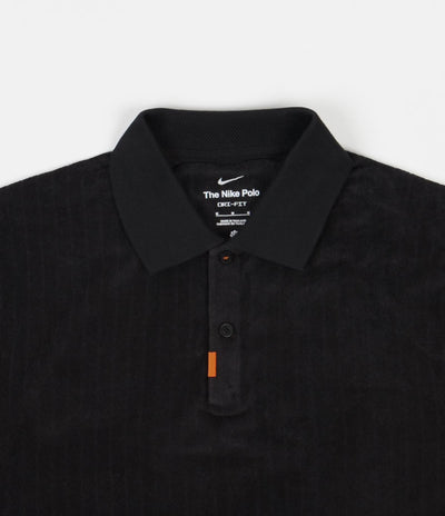 Nike SB Orange Label Polo Shirt - Black / Black