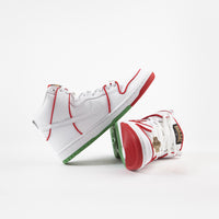 Nike SB P-Rod Dunk High Premium Shoes - White / University Red - White - Classic Green thumbnail