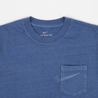 Nike SB Pocket Overdye T-Shirt - Mystic Navy / Birch Heather / White thumbnail