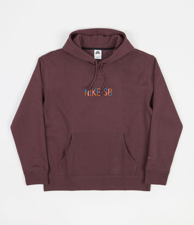 Nike SB Mosaic Hoodie - Dark Wine / Navy / Pink Salt