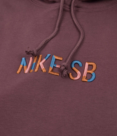 Nike SB Mosaic Hoodie - Dark Wine / Navy / Pink Salt