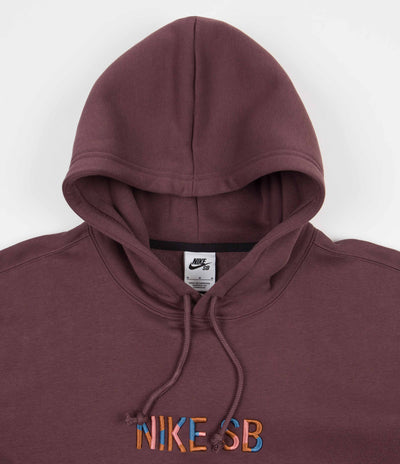 Nike SB Mosaic Hoodie - Dark Wine / Navy / Pink Salt