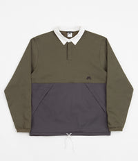 Nike SB Rugby Pullover Jacket - Cargo Khaki / Anthracite / White / Black