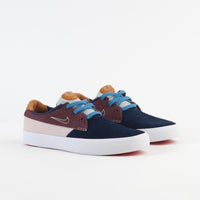 Nike SB Shane Shoes - Midnight Navy / Sail - Dark Wine - Pink Oxford thumbnail