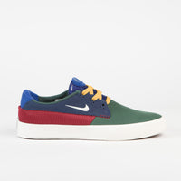 Nike SB Shane Shoes - Noble Green / Sail - Varsity Red - Navy thumbnail