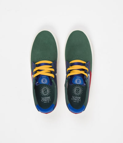 Nike SB Shane Shoes - Noble Green / Sail - Varsity Red - Navy