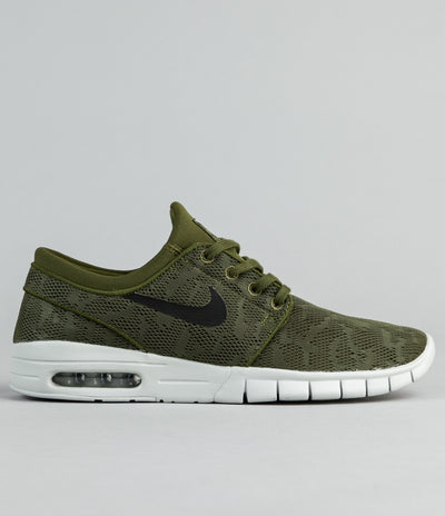 Nike SB Stefan Janoski Max Shoes - Legion Green / Black - Pure Platinum