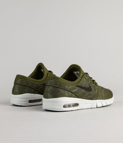 Nike SB Stefan Janoski Max Shoes - Legion Green / Black - Pure Platinum