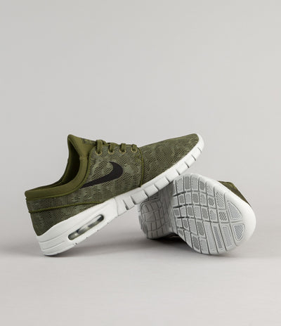 Nike SB Stefan Janoski Max Shoes - Legion Green / Black - Pure Platinum