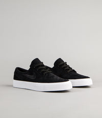 Nike SB Stefan Janoski Premium HT Shoes Black Black White Flatspot