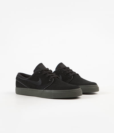 Nike SB Stefan Janoski Shoes - Black / Black - Sequoia