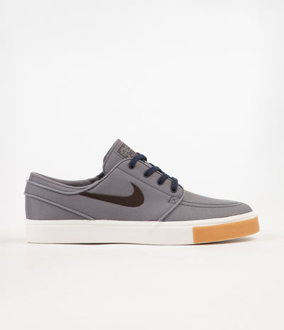 Nike SB Stefan Janoski Shoes - Gunsmoke / Velvet Brown - Burgundy Crush