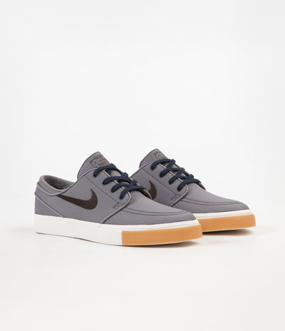 Nike SB Stefan Janoski Shoes - Gunsmoke / Velvet Brown - Burgundy Crush