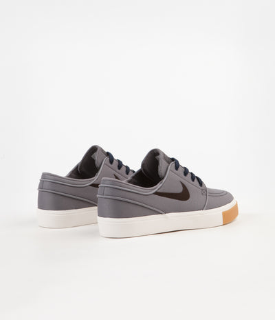 Nike SB Stefan Janoski Shoes - Gunsmoke / Velvet Brown - Burgundy Crush