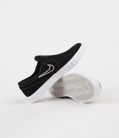 Nike SB Stefan Janoski Slip On Shoes - Black / Light Bone - White