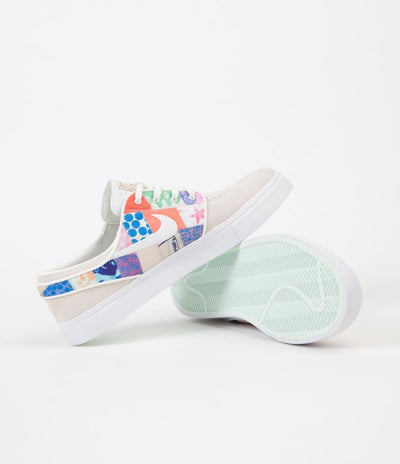 Nike SB Stefan Janoski Thomas Campbell Shoes - Sail / White - Multicolour - Metallic Gold