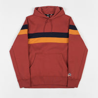 Nike SB Striped Hoodie - Team Crimson / Obsidian / Cinder Orange thumbnail