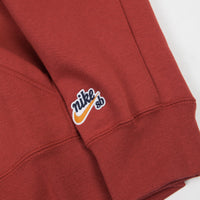 Nike SB Striped Hoodie - Team Crimson / Obsidian / Cinder Orange thumbnail