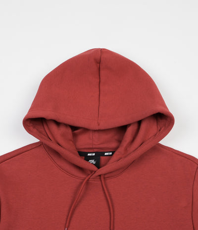 Nike SB Striped Hoodie - Team Crimson / Obsidian / Cinder Orange